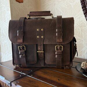 Executive Briefcase - Heavy Duty Leather